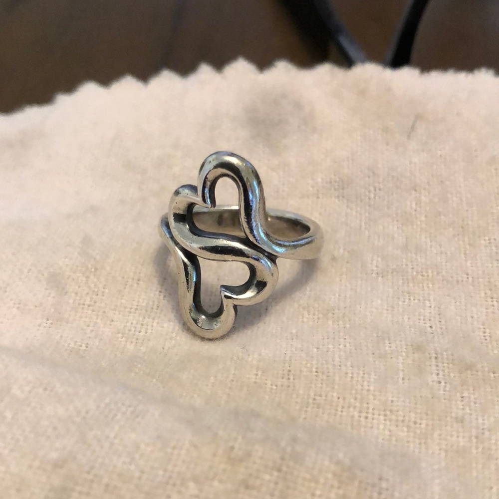 James Avery Double Heart Ring